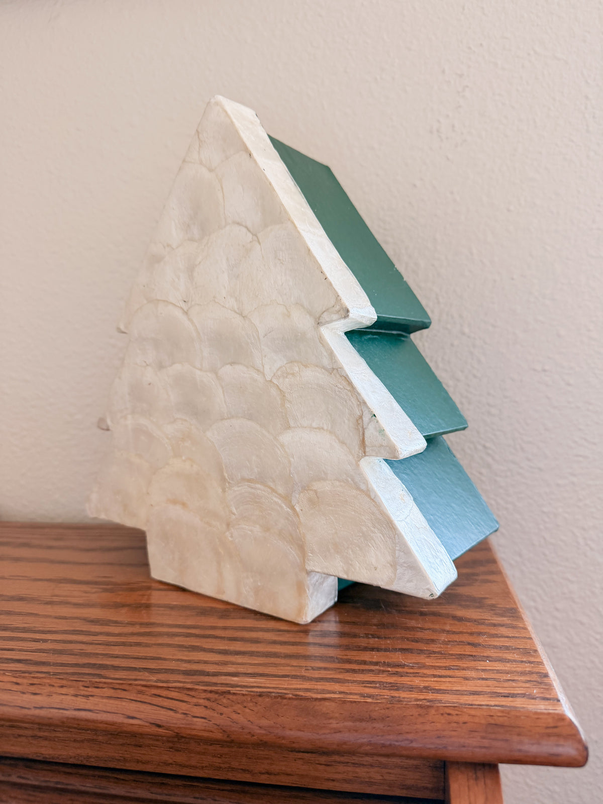 Capiz Christmas Tree Box