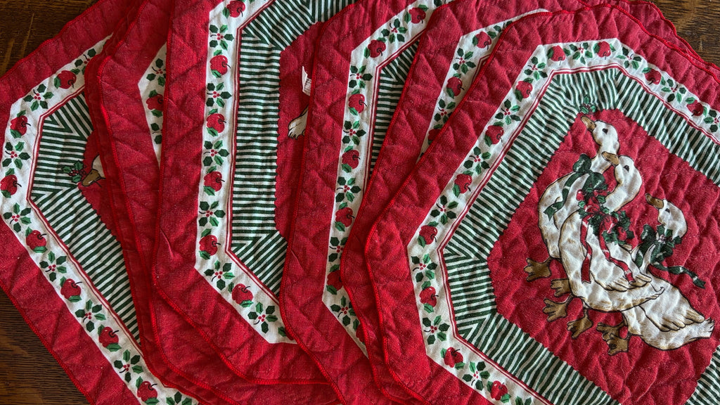 Christmas Goose Placemats (7)