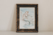 Load image into Gallery viewer, Framed Vintage Mermaid Print
