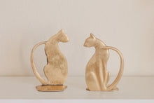 Load image into Gallery viewer, Brass Cat Bookends
