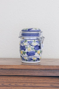Hinged Floral Canister