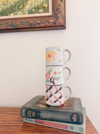 Hand-Painted Floral Mug Set