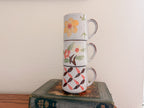 Hand-Painted Floral Mug Set