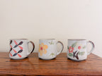 Hand-Painted Floral Mug Set