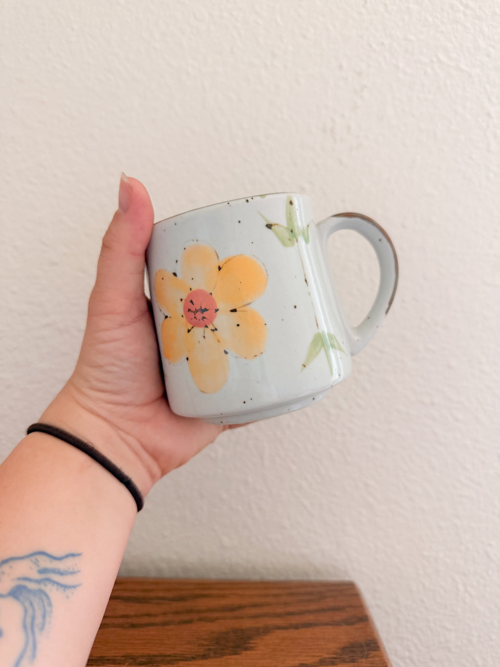 Hand-Painted Floral Mug Set