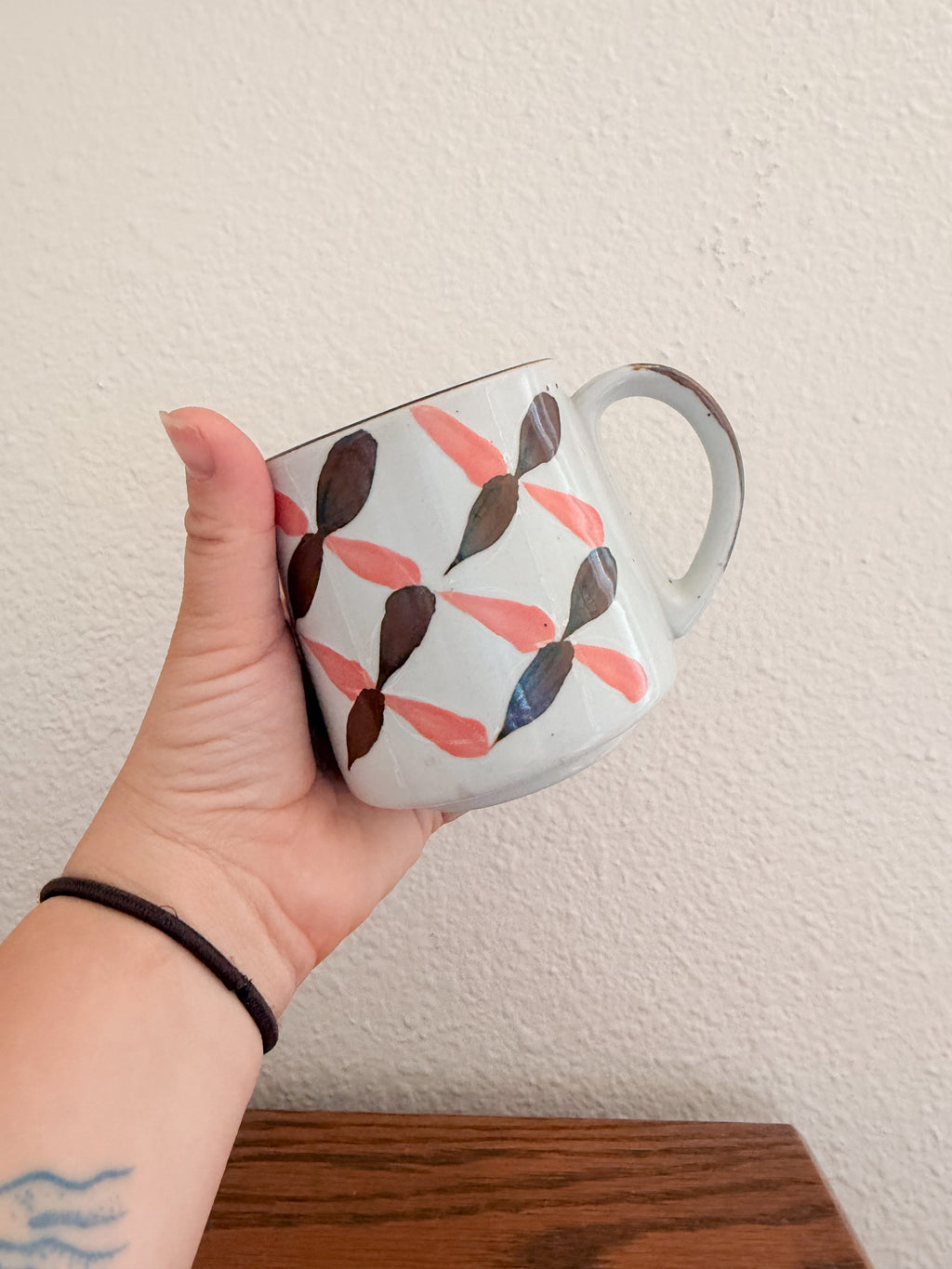 Hand-Painted Floral Mug Set