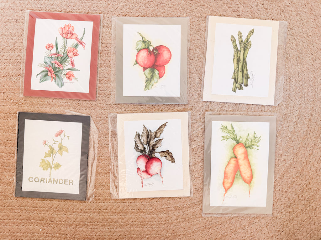 Vintage Vegetable Prints