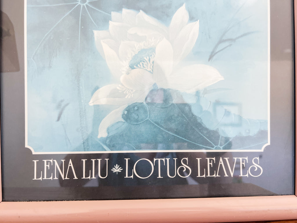 Lotus Leaves Framed Print