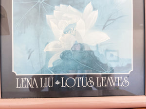 Lotus Leaves Framed Print