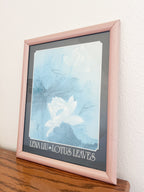 Lotus Leaves Framed Print
