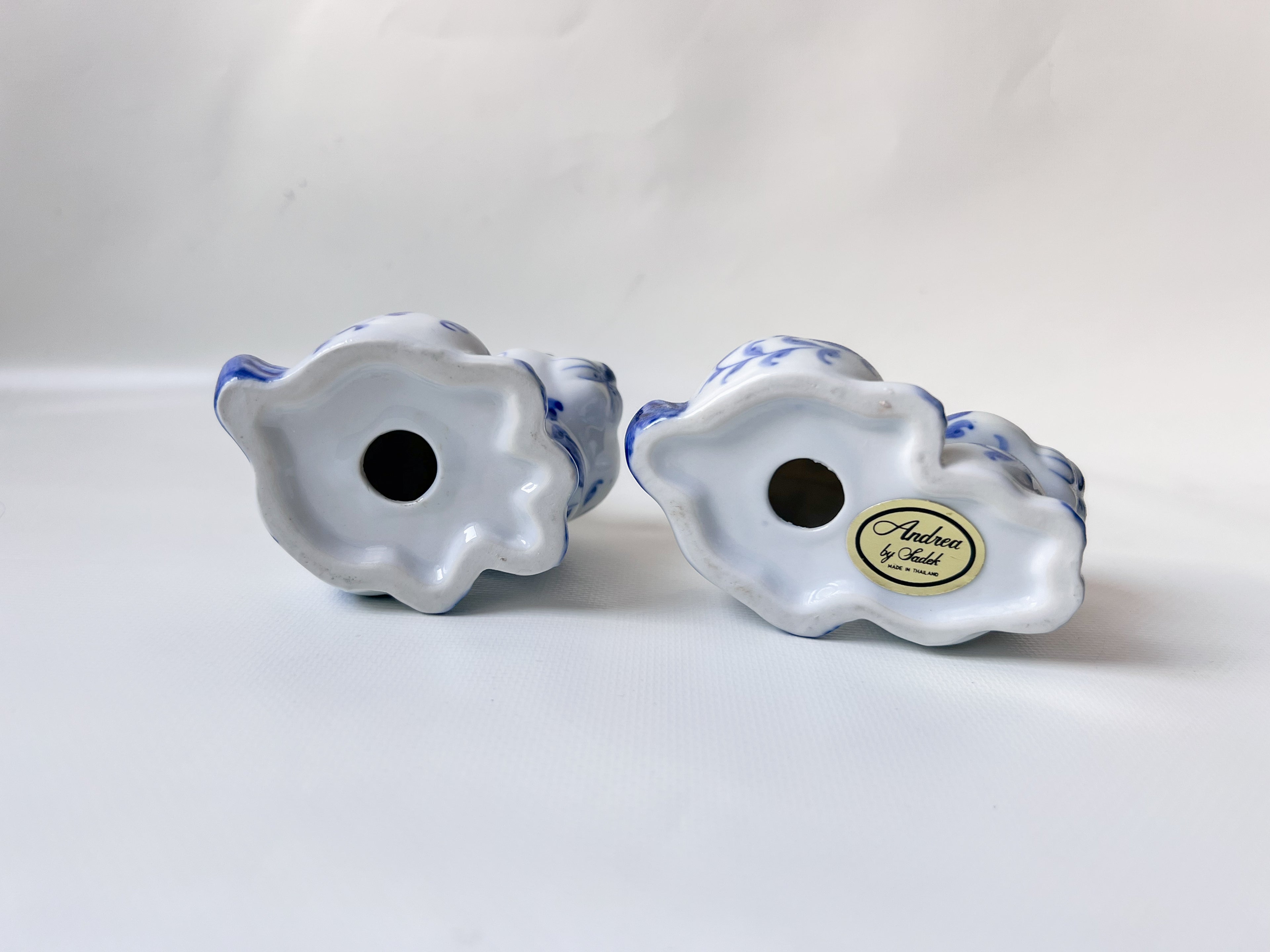 Blue and White Bunny Shakers