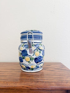 Hinged Floral Canister