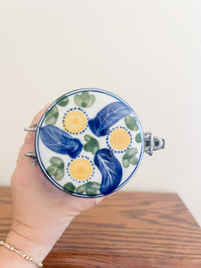 Hinged Floral Canister