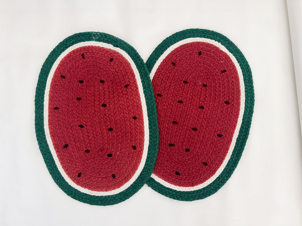 Pair of Watermelon Placemats