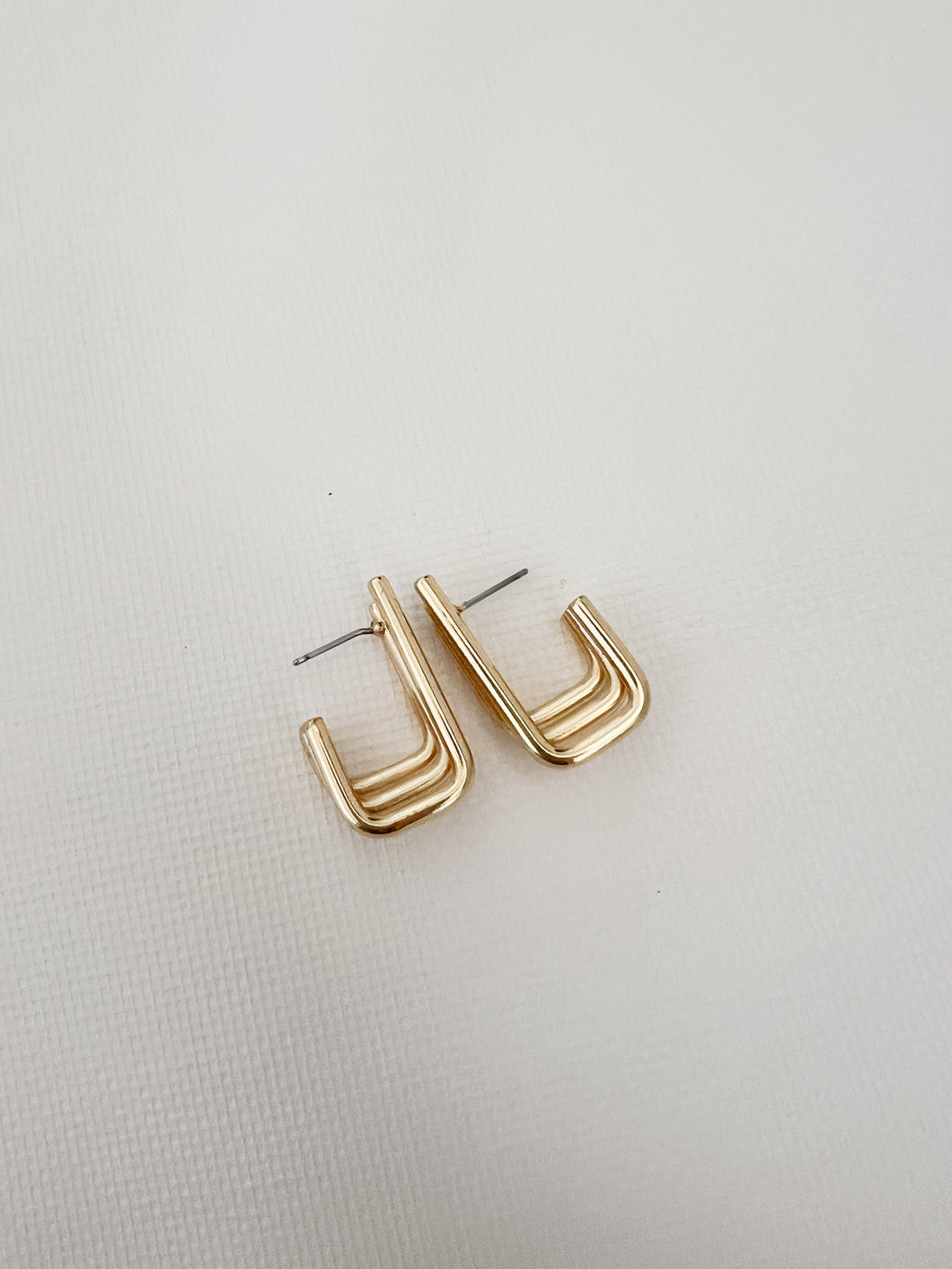 Modern Gold Hoops