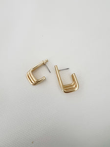 Modern Gold Hoops