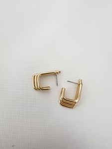 Modern Gold Hoops