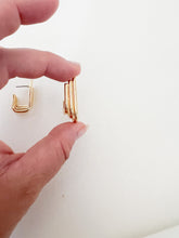 Load image into Gallery viewer, Modern Gold Hoops
