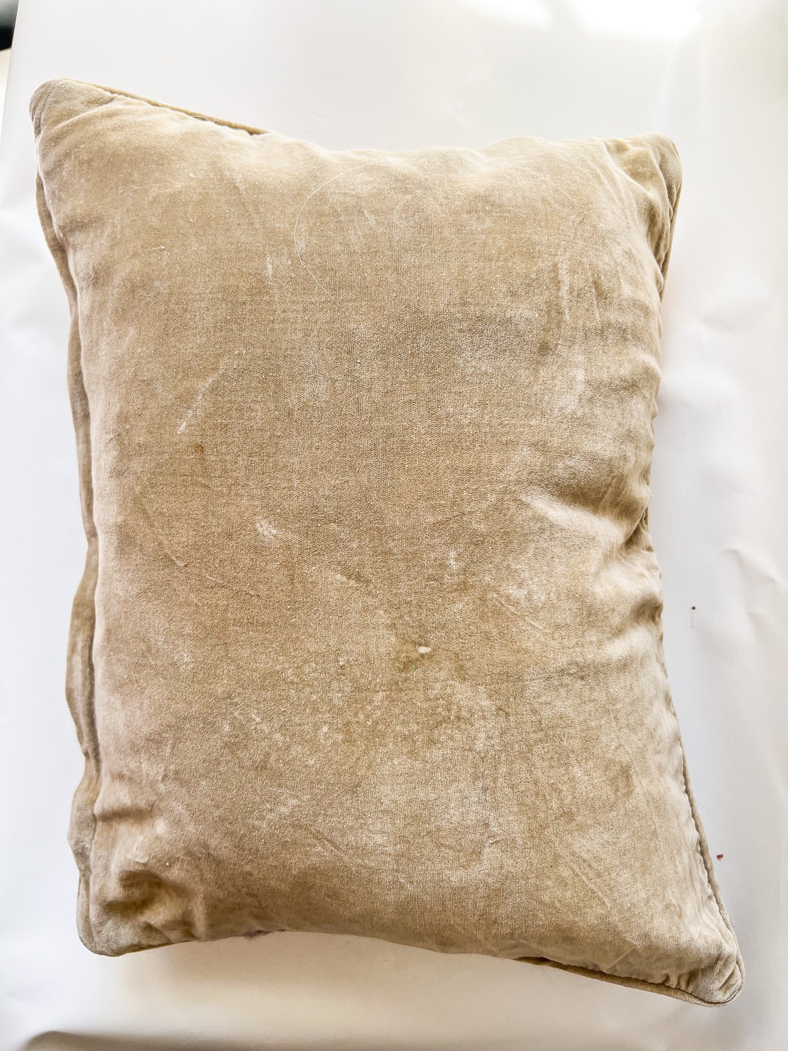 Floral Cross Stitch Throw Pillow