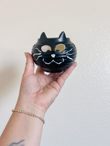 Black Cat Candle Holder