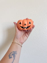 Load image into Gallery viewer, Orange Pumpkin Candle Holder
