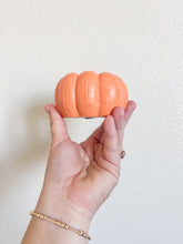 Load image into Gallery viewer, Orange Pumpkin Candle Holder
