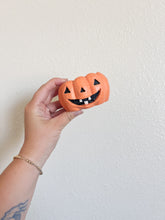 Load image into Gallery viewer, Orange Pumpkin Candle Holder
