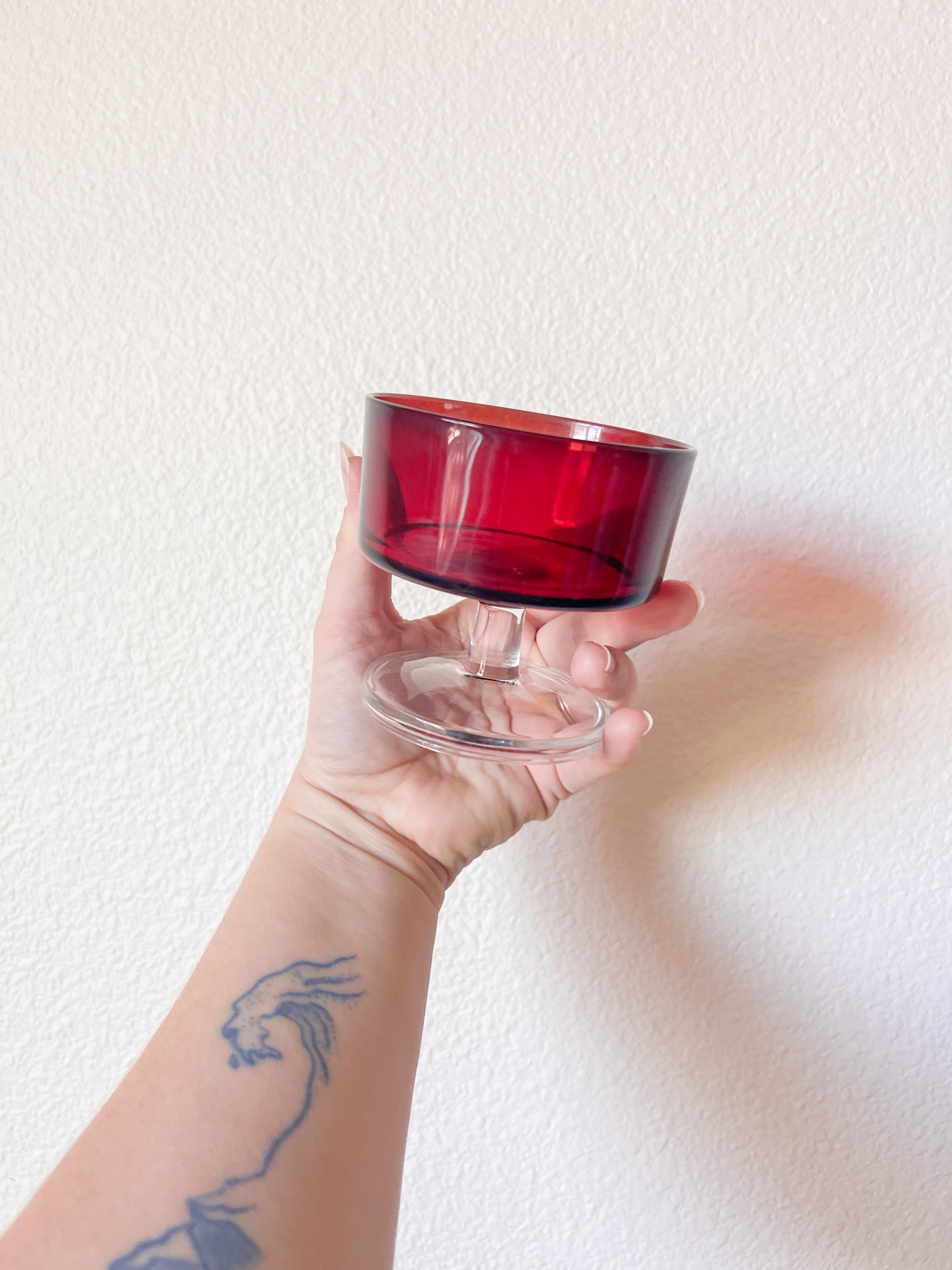Ruby Red Coupes - Set of 3