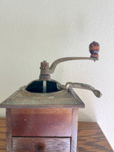 Load image into Gallery viewer, Wood and Brass Coffee Grinder

