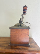 Load image into Gallery viewer, Wood and Brass Coffee Grinder
