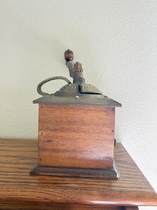 Wood and Brass Coffee Grinder
