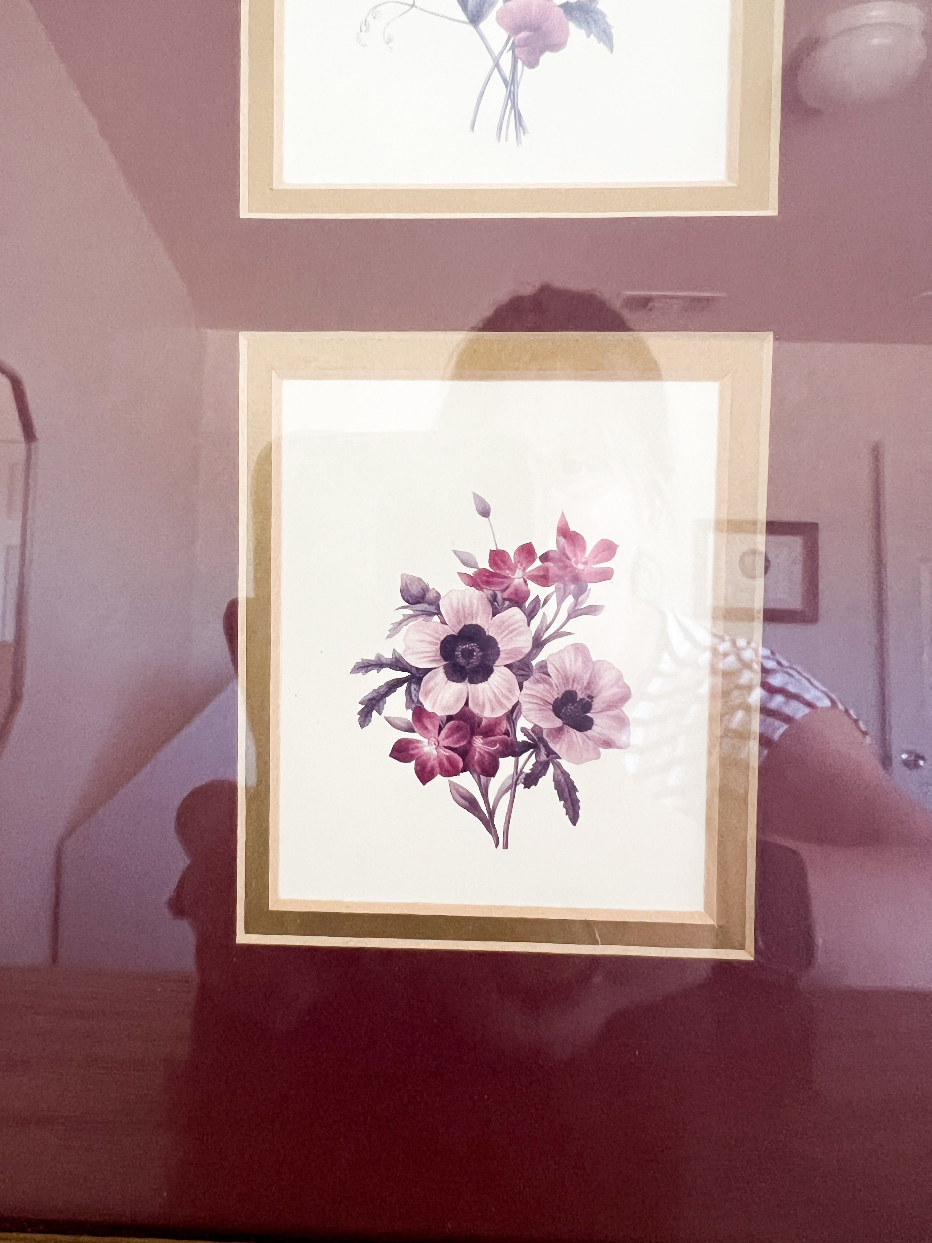 Framed Floral Triptych