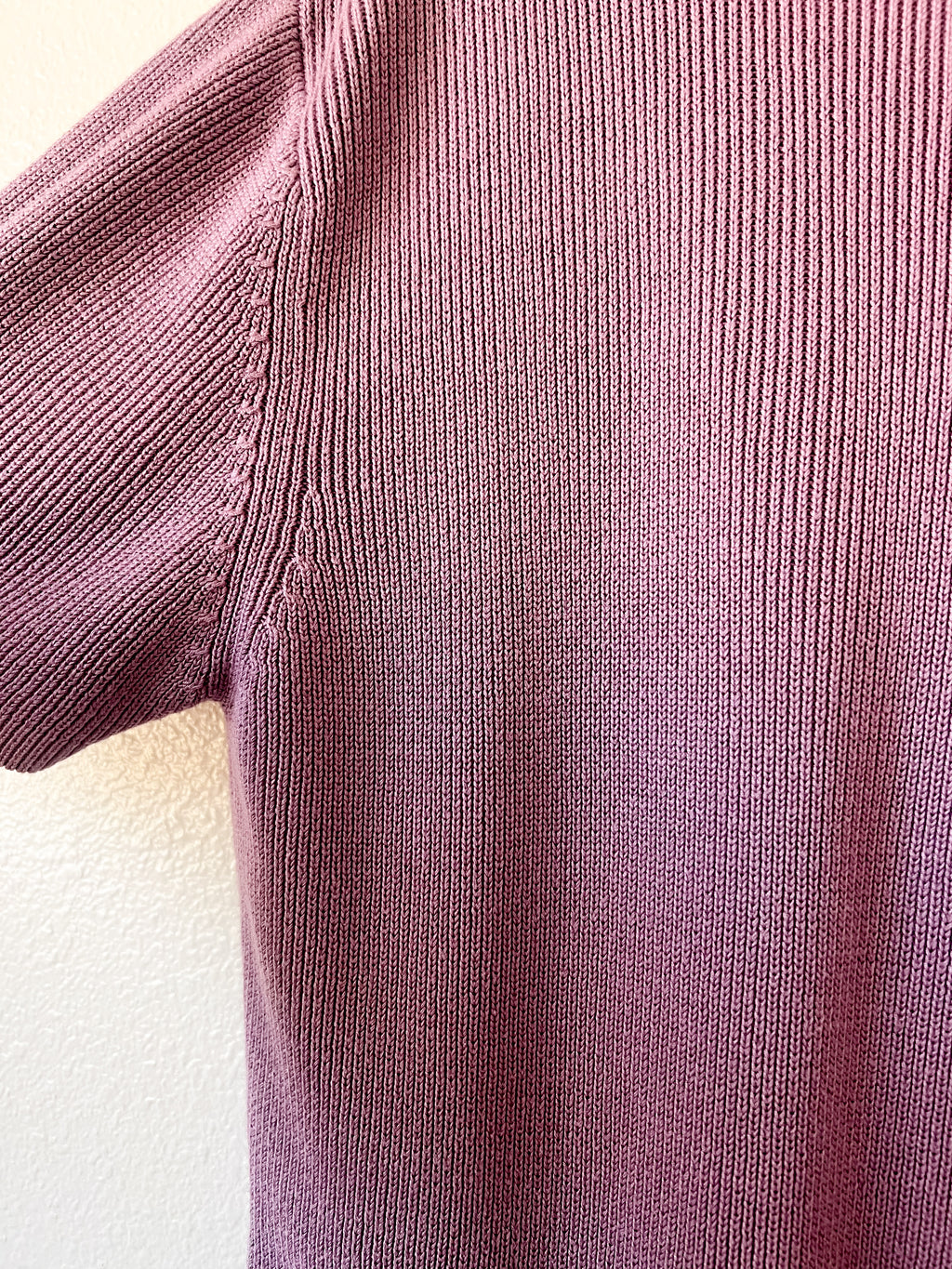 Purple Short Sleeved Sweater - Size XL