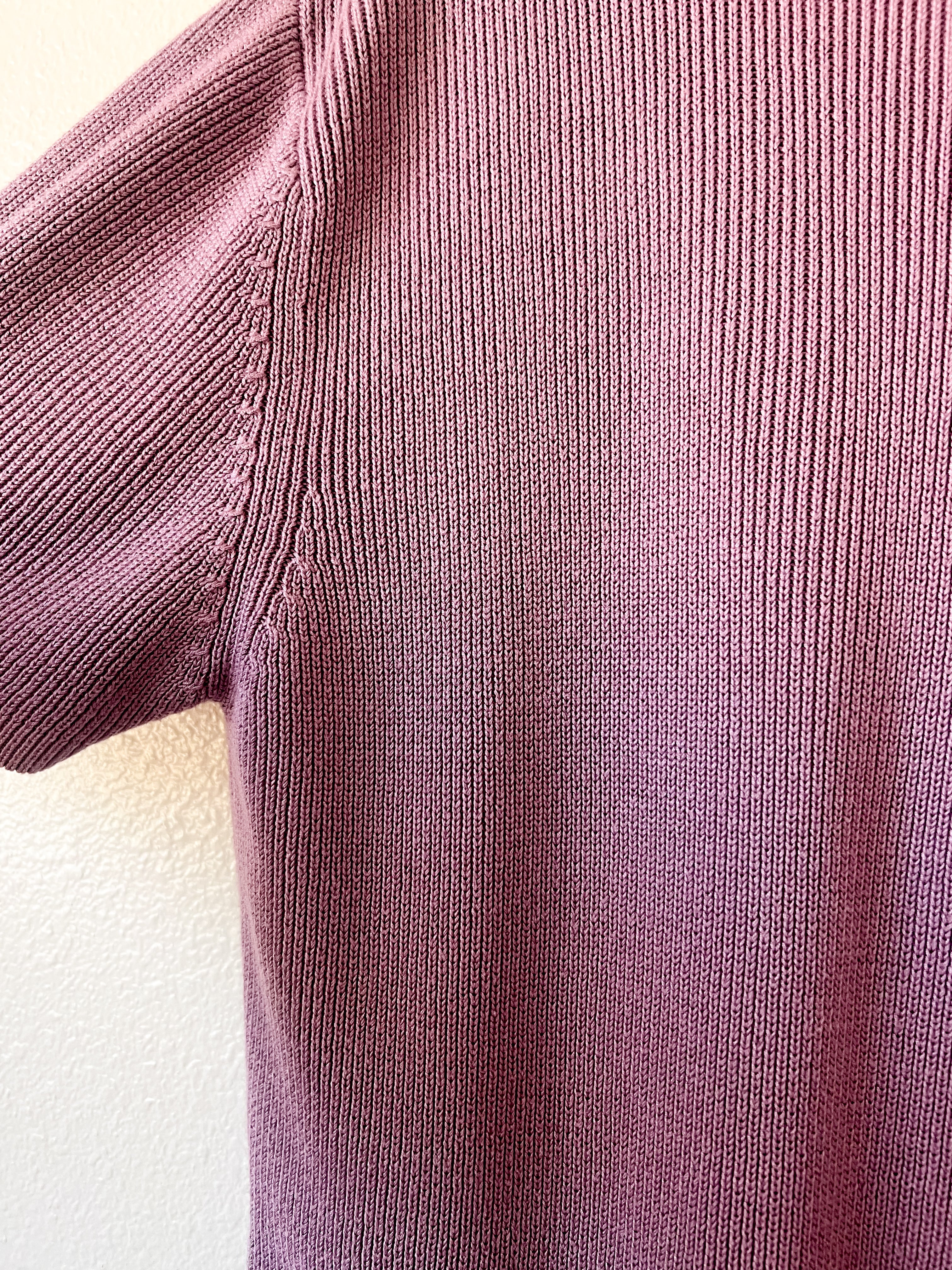 Purple Short Sleeved Sweater - Size XL