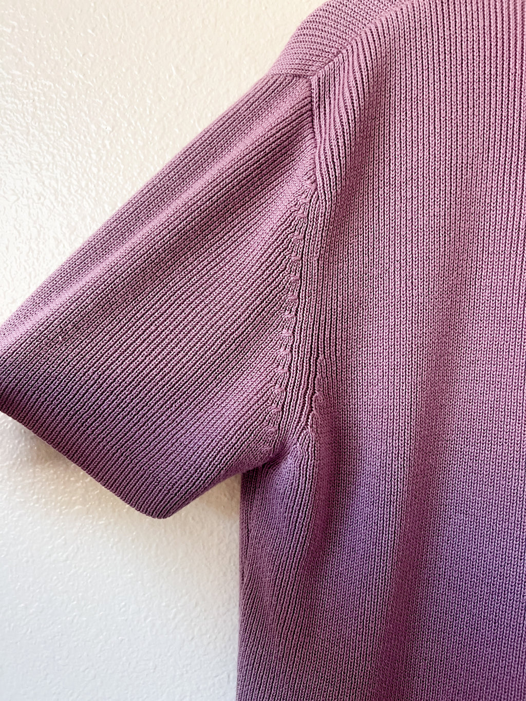 Purple Short Sleeved Sweater - Size XL