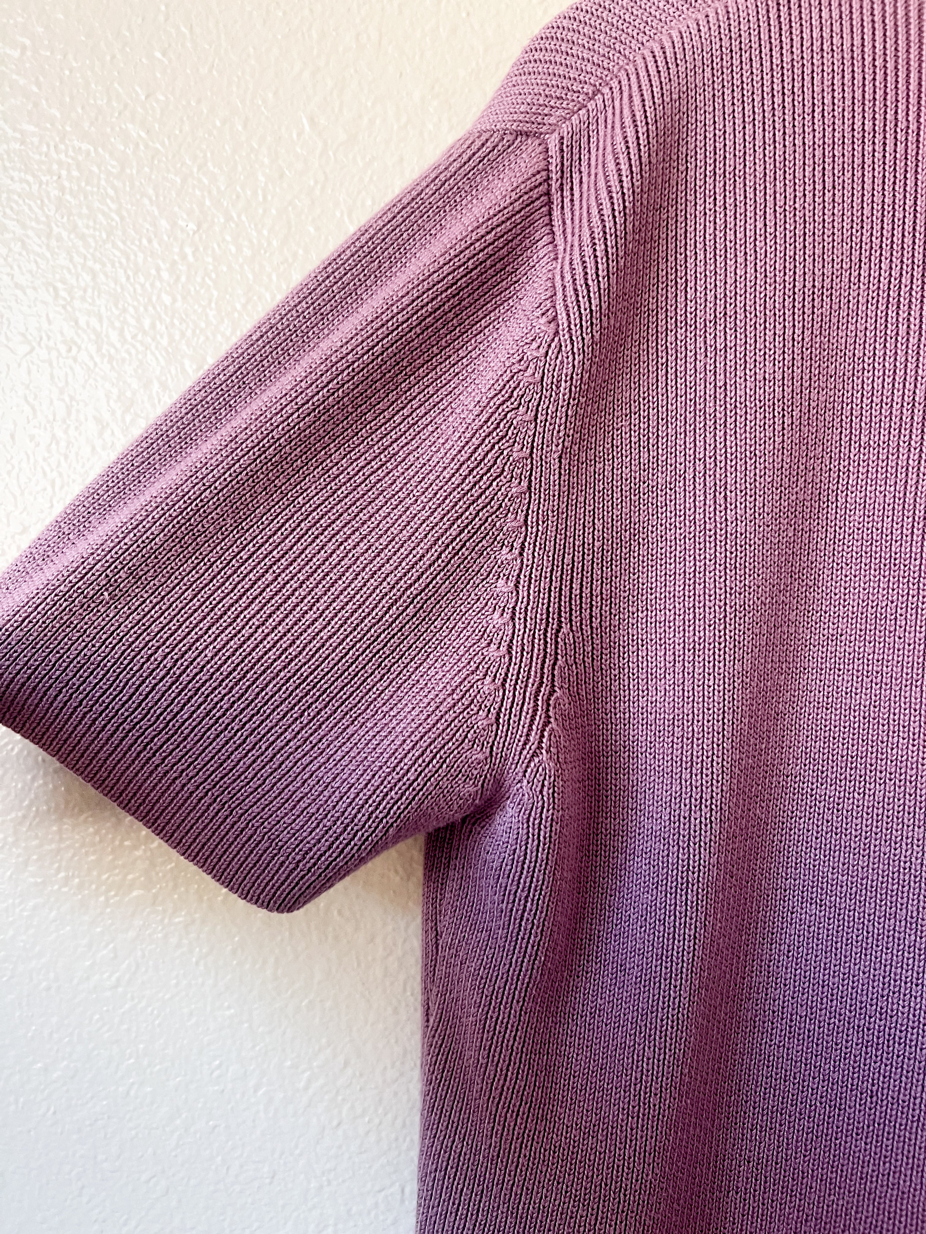 Purple Short Sleeved Sweater - Size XL