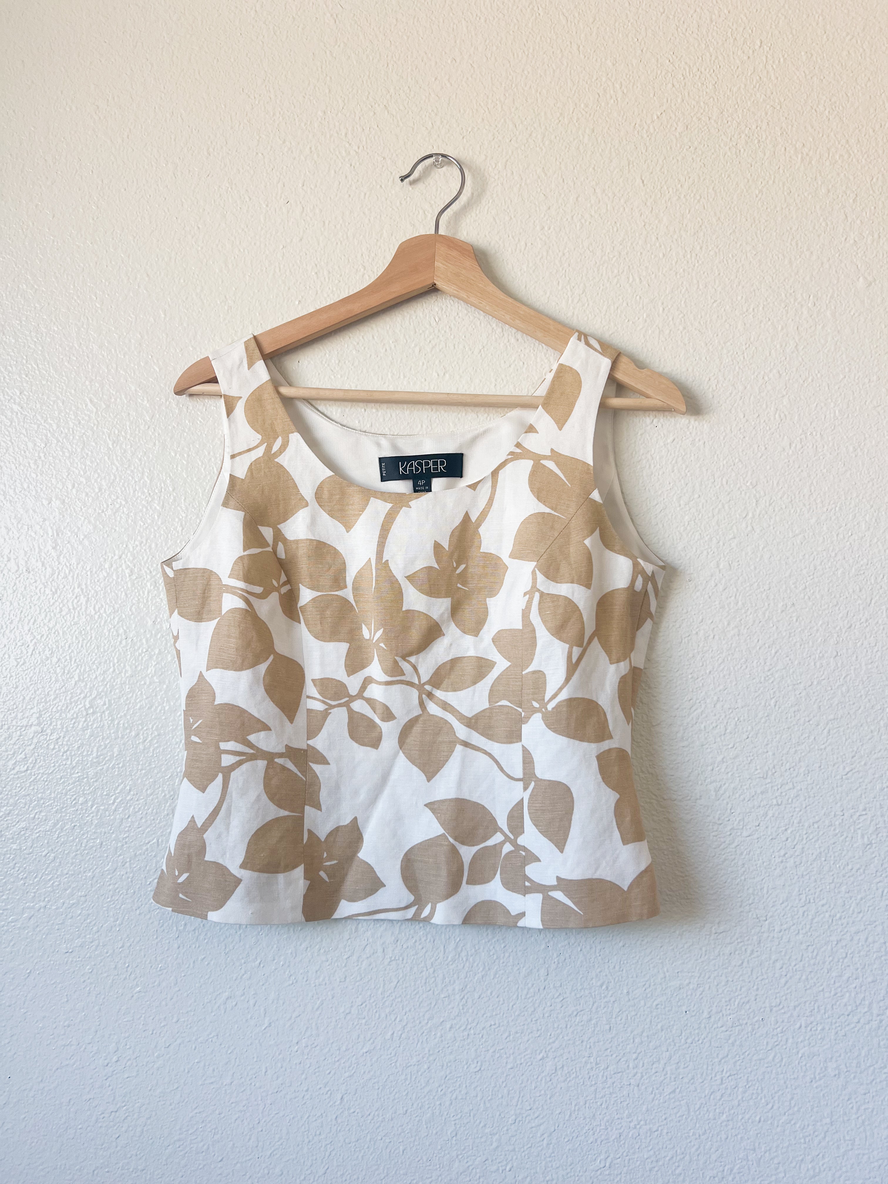 Neutral Linen Tank - Size 4P