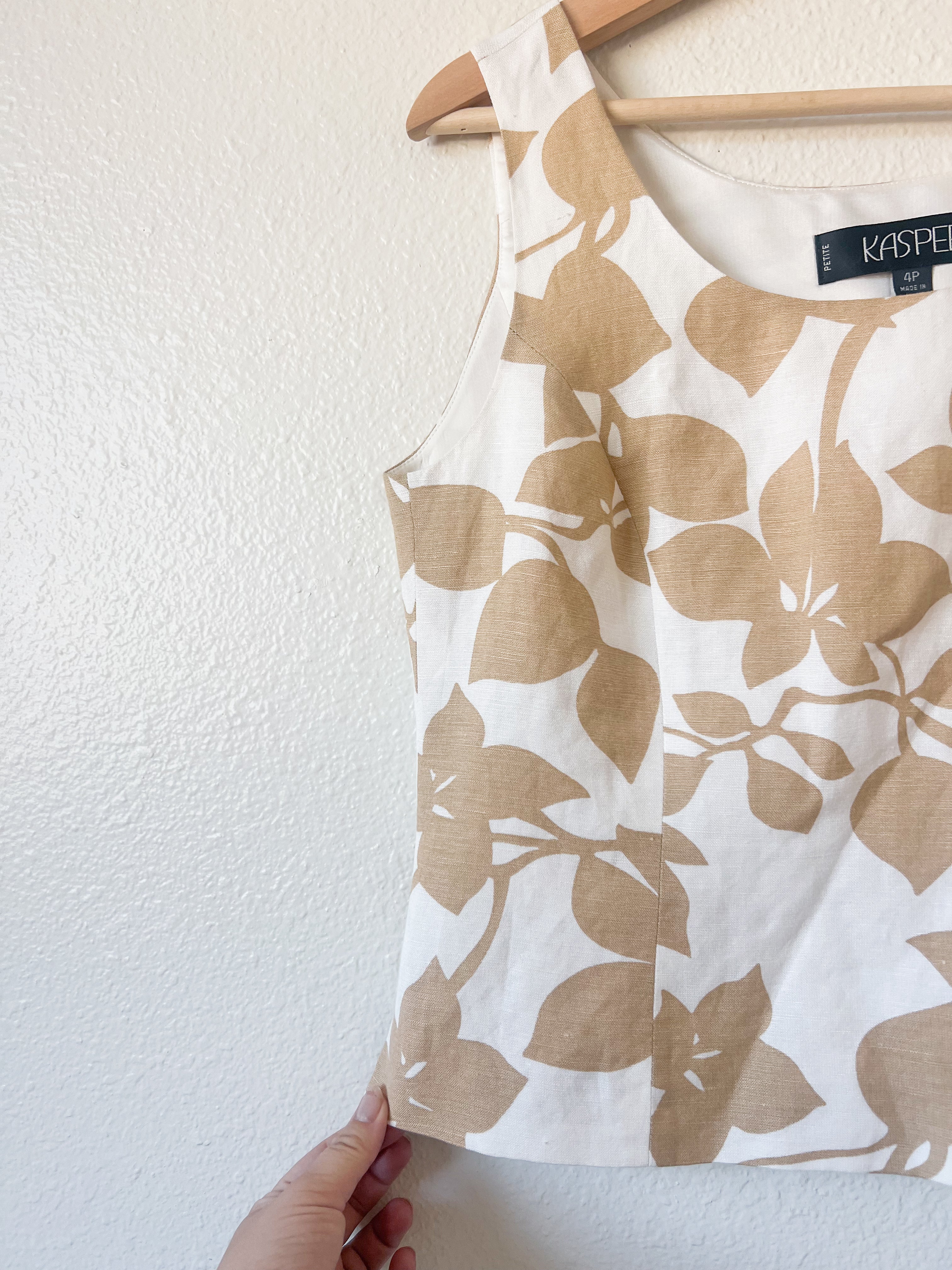 Neutral Linen Tank - Size 4P