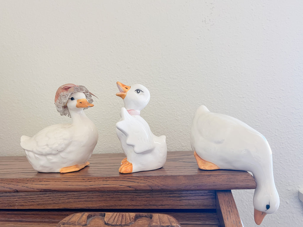 Ceramic Duck Trio