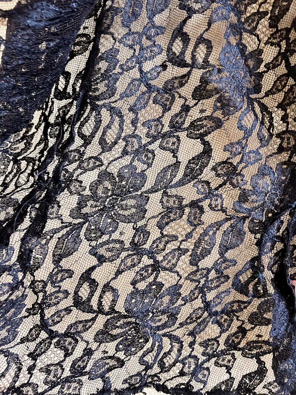 1950s Black Lace Coverup - S/M