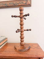 Vintage Wooden Mug Tree