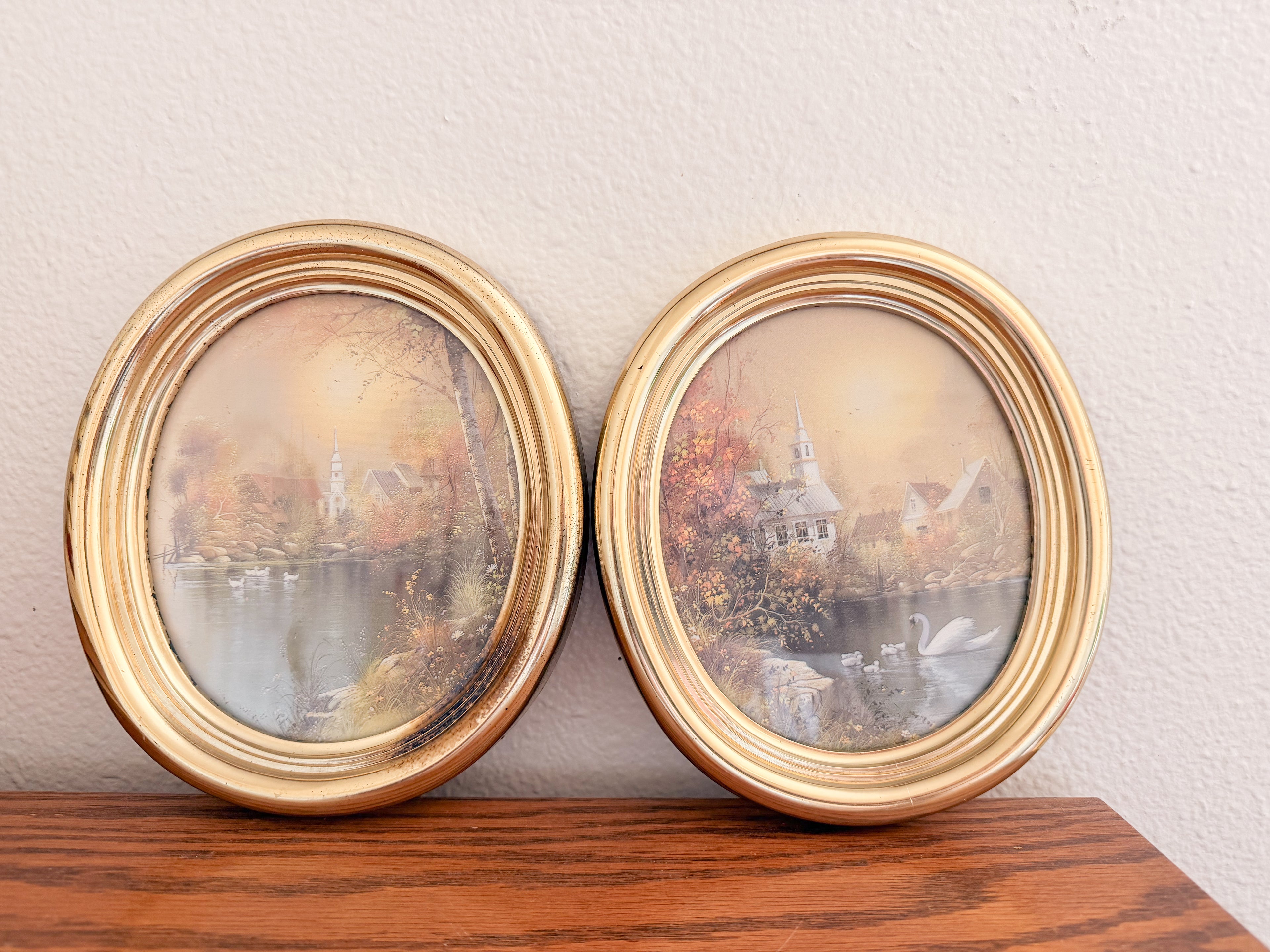 Set of Swan Landscape Prints