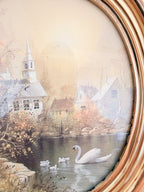 Set of Swan Landscape Prints