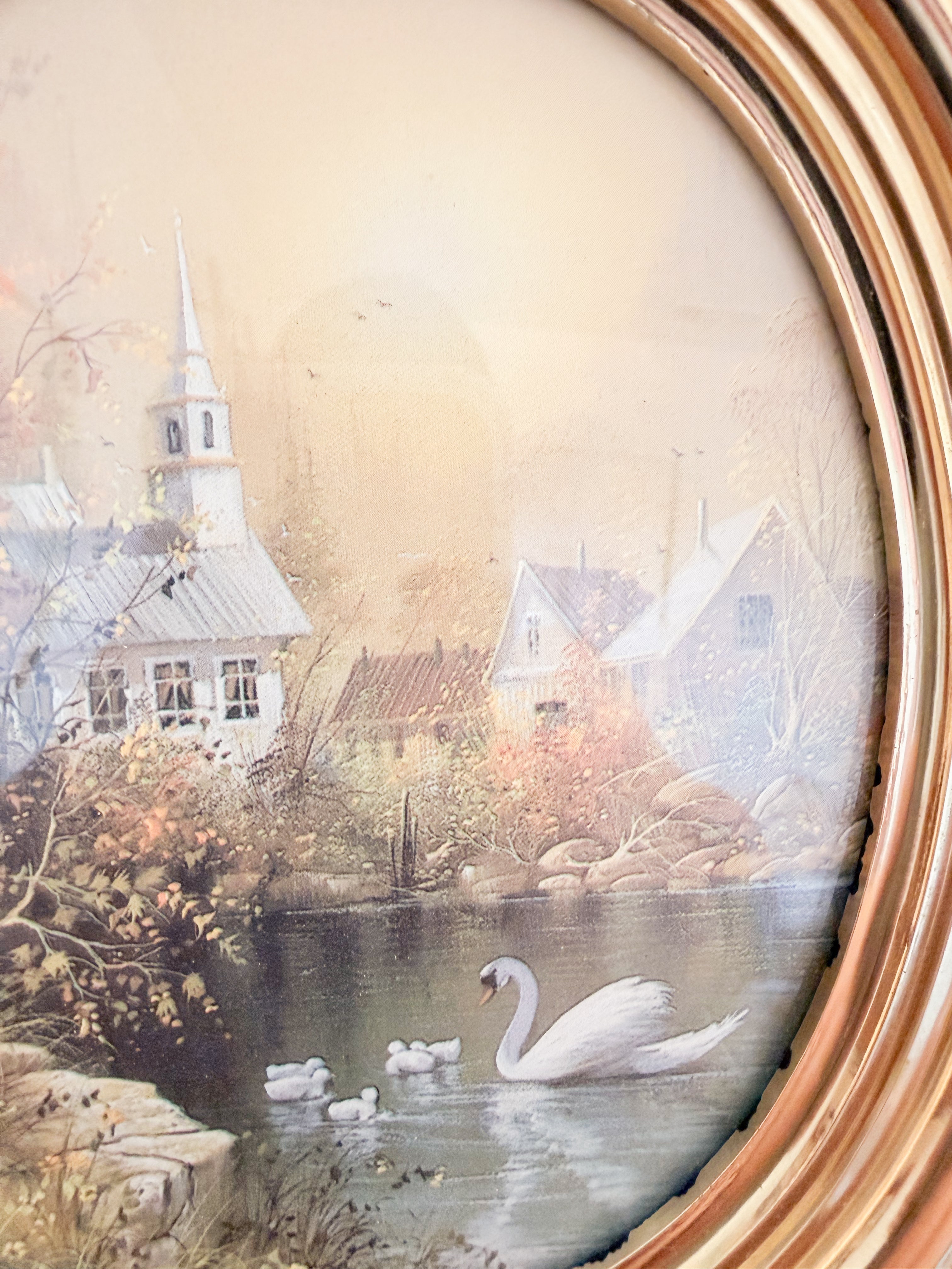 Set of Swan Landscape Prints