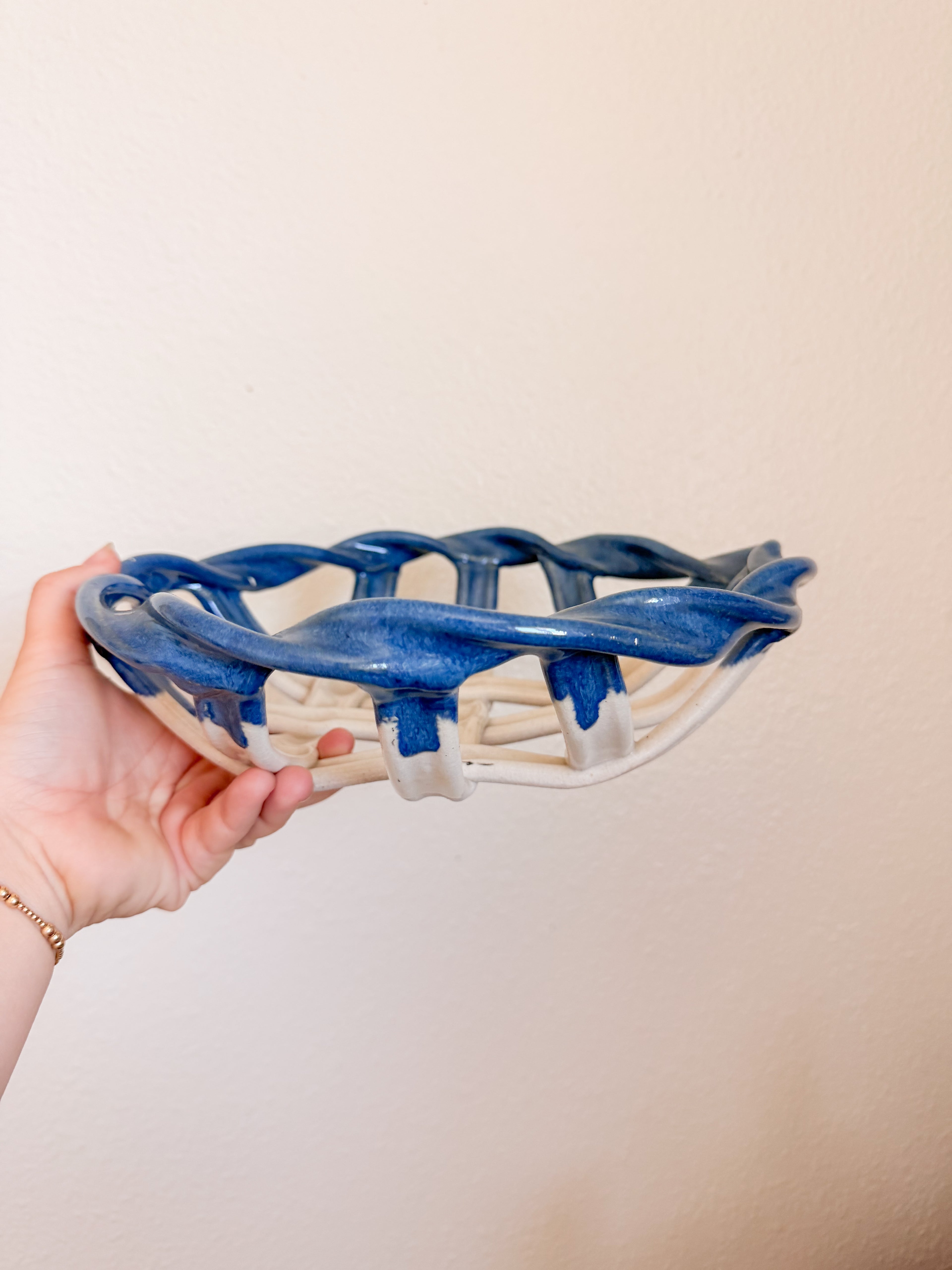 Blue and White Lattice Bowl