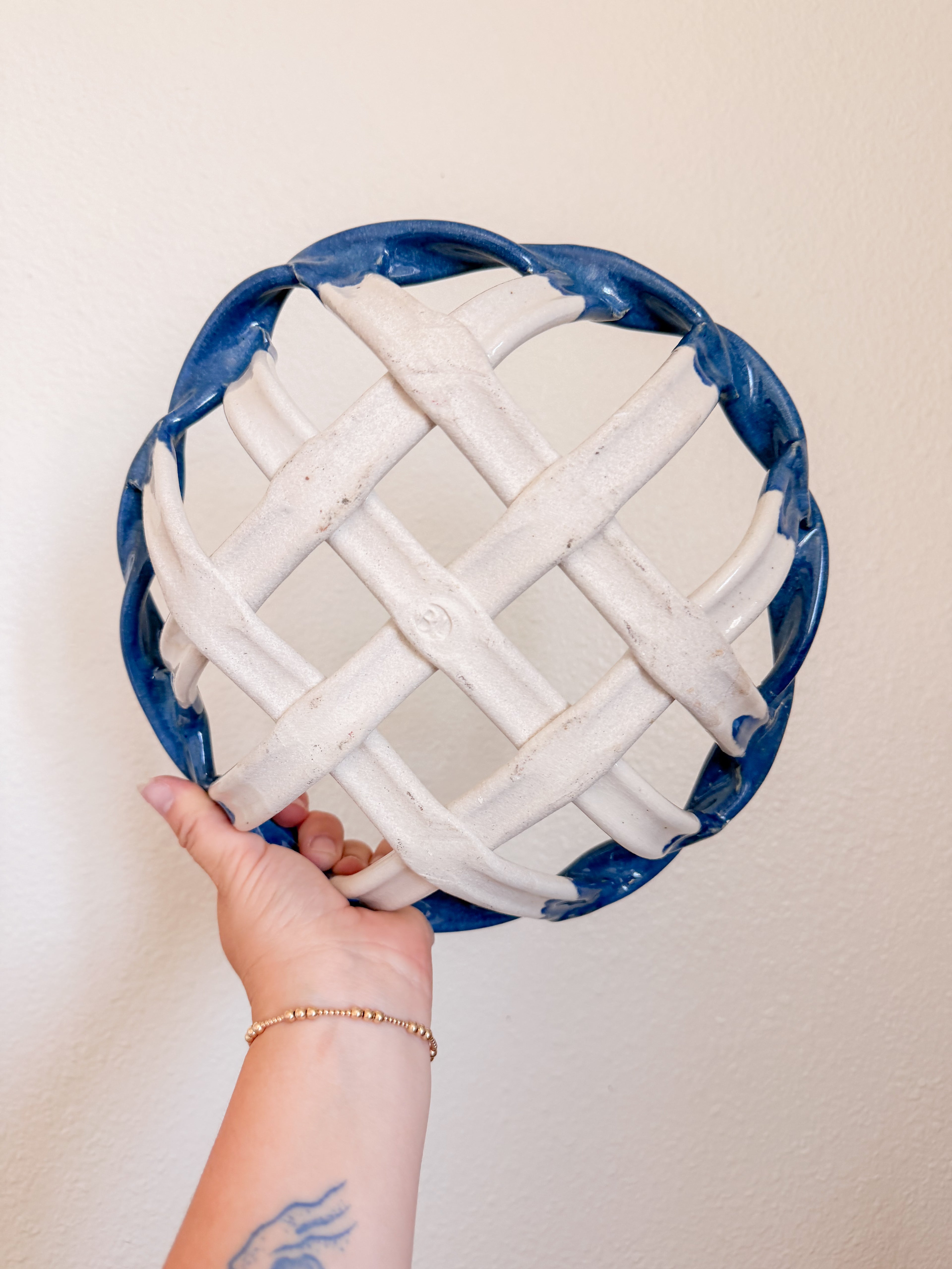 Blue and White Lattice Bowl