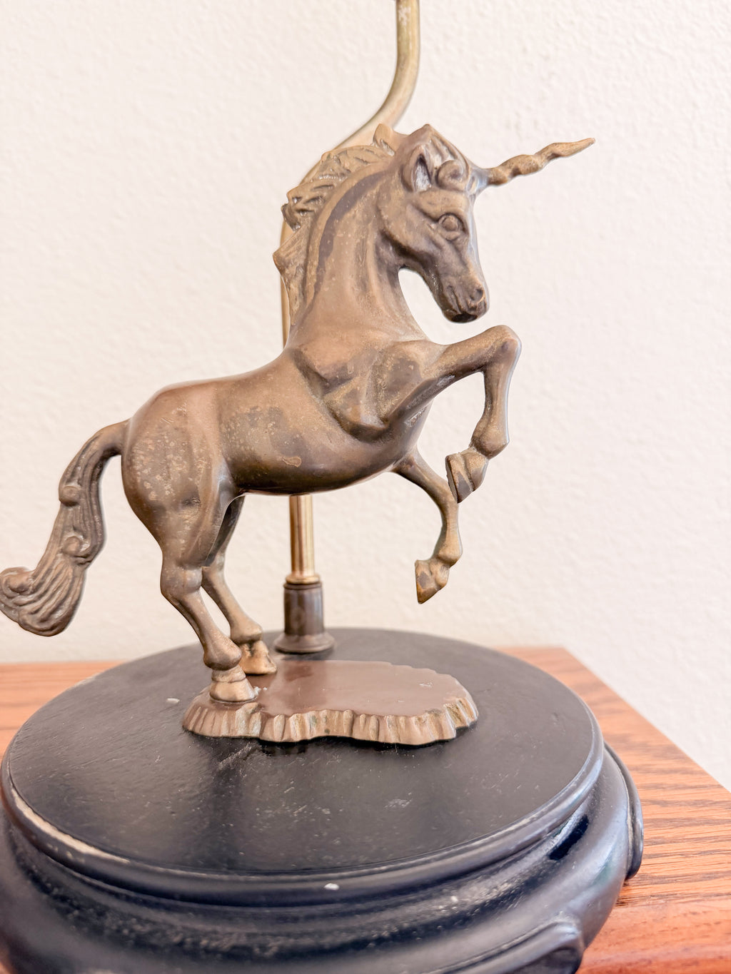 Brass Unicorn Lamp