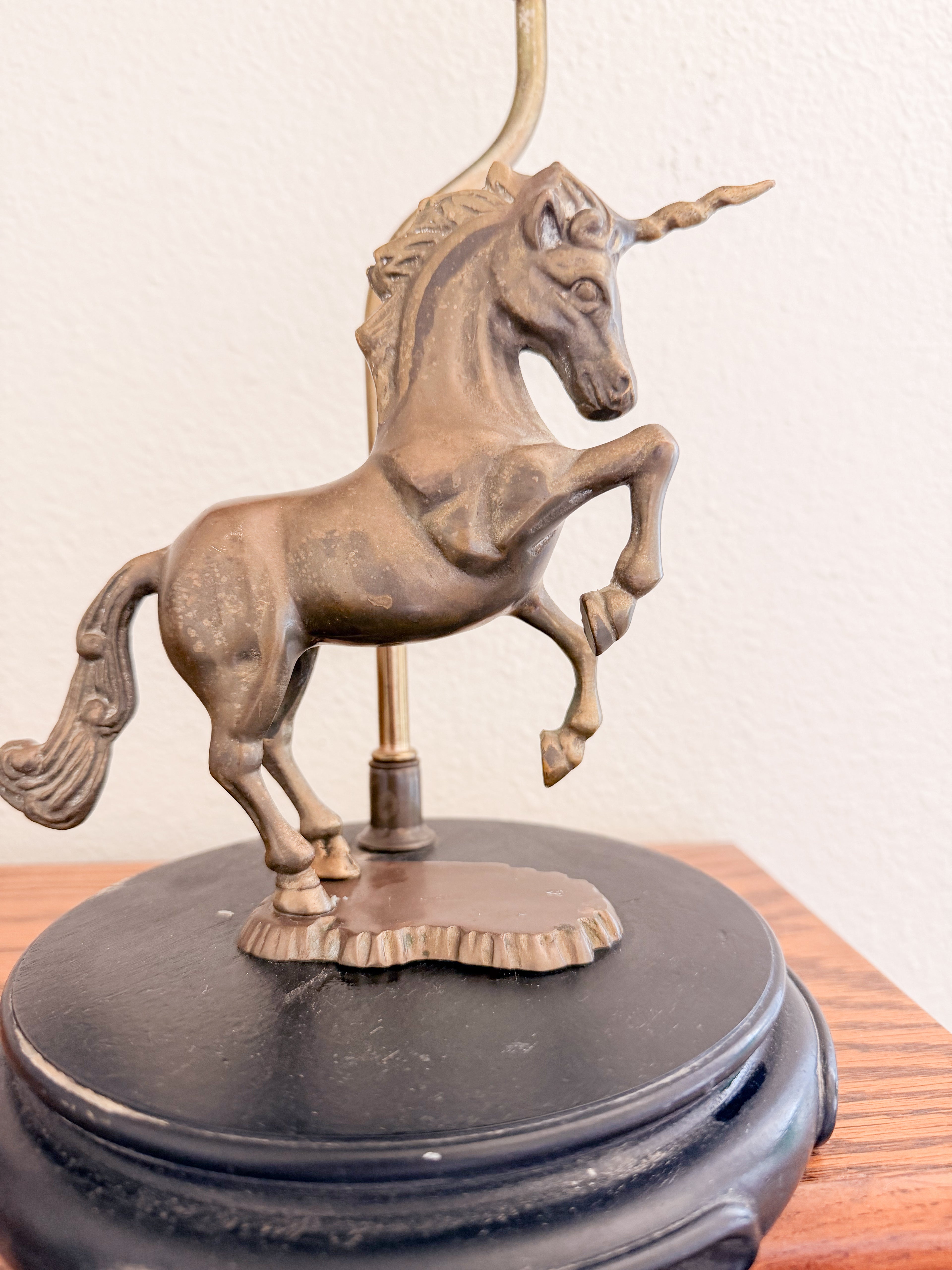 Brass Unicorn Lamp