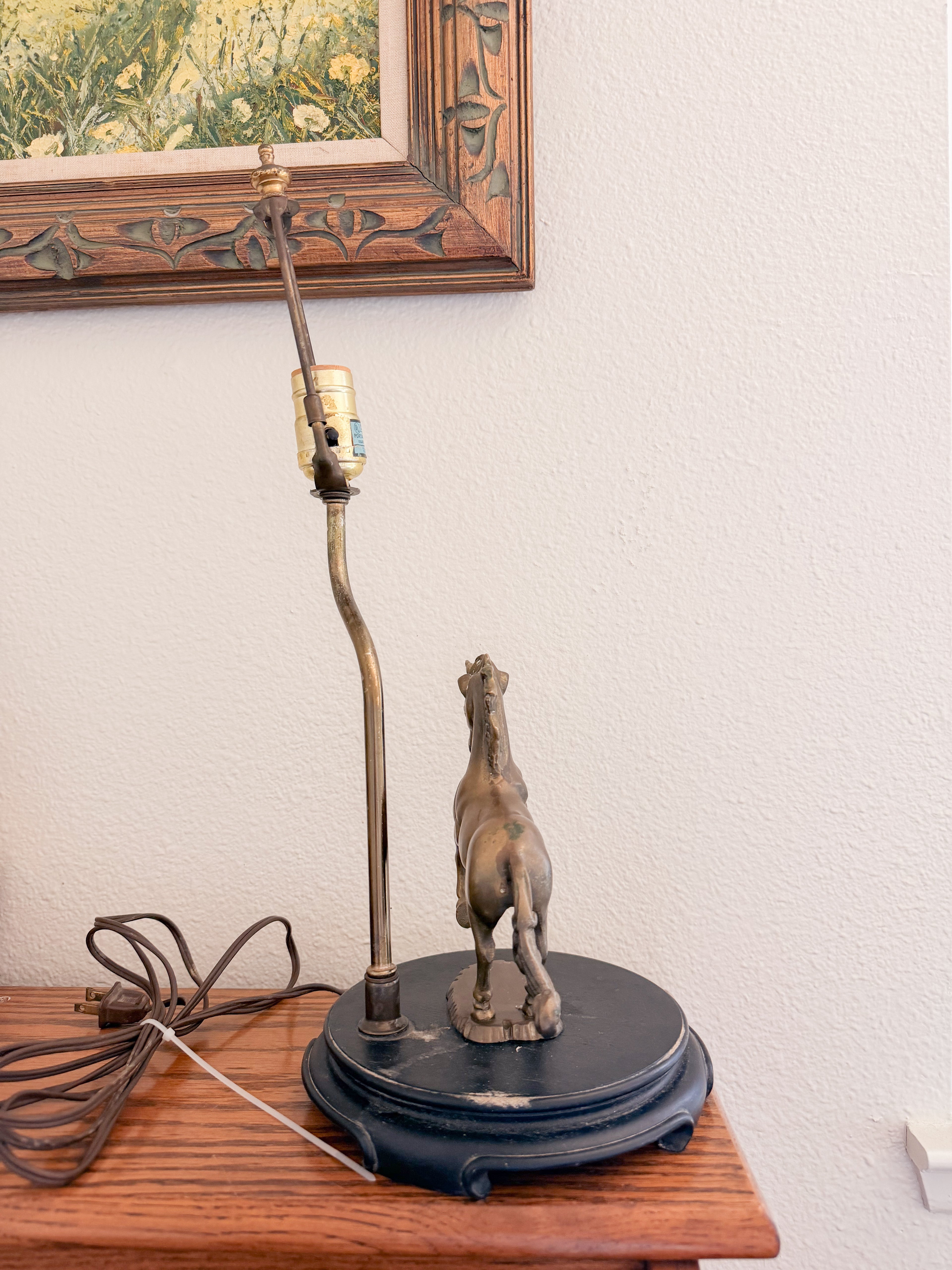 Brass Unicorn Lamp
