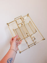 Load image into Gallery viewer, Gold and Lucite Organizer

